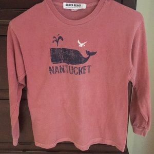 Nantucket dusty mauve long sleeve t shirt